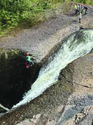 Two rescued after going over waterfall in Gogebic County